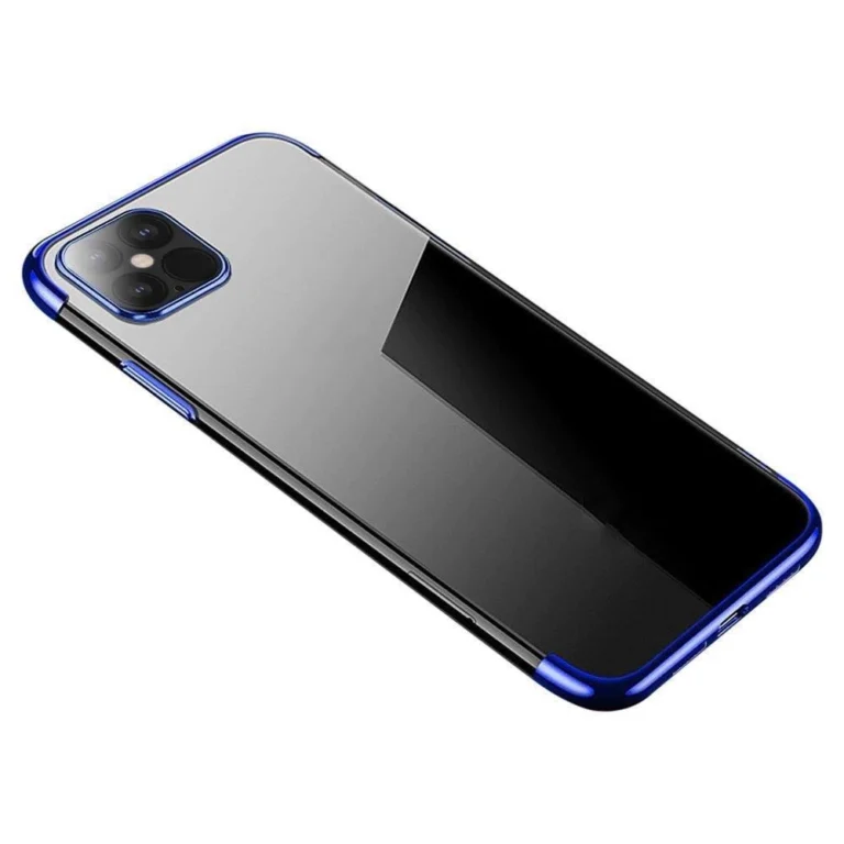 Clear Color Gel TPU Cover With A Metallic Frame Blue Kryt Samsung Galaxy A33 5G