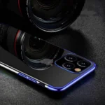 Clear Color TPU Gel Cover With A Metallic Frame Blue Kryt Samsung Galaxy A13 5G