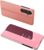 Clear View Cover Cover With A Flap Pink Kryt Samsung Galaxy A24