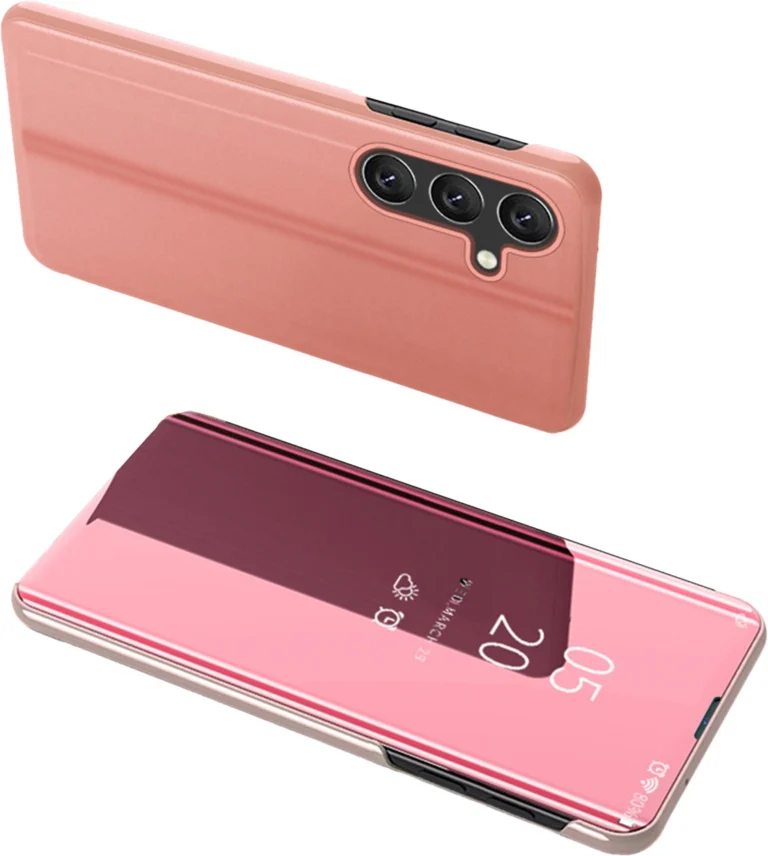 Clear View Cover Cover With A Flap Pink Kryt Samsung Galaxy A24