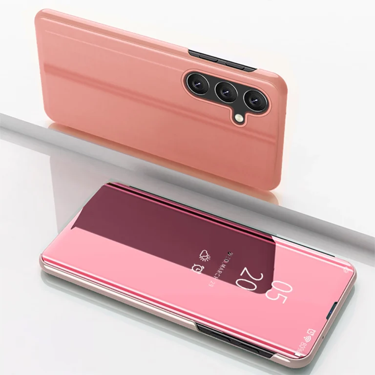 Clear View Cover With Flip Pink Kryt Samsung Galaxy S24 Fe
