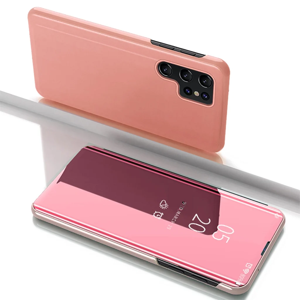 Clear View Flip Cover Pink Kryt Samsung Galaxy S25 Ultra