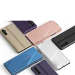 Clear View Samsung Flip Cover Pink Kryt Samsung Galaxy A54 5G