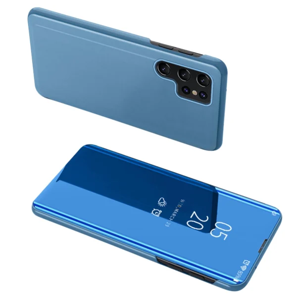 Clear View With Flap Blue Kryt Samsung Galaxy S24
