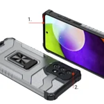 Crystal Ring Kickstand Tough Rugged Cover Blue Kryt Samsung Galaxy A72