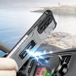 Crystal Ring Kickstand Tough Rugged Cover Red Kryt Samsung Galaxy A72