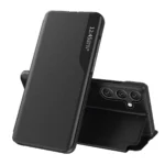 Eco Leather View Cover With A Flip Stand Black Kryt Samsung Galaxy A24