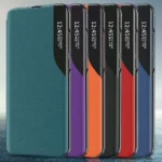 Eco Leather View Elegant Bookcase Type With Kickstand Blue Kryt Samsung Galaxy A72