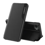 Eco Leather View Elegant With Flap And Stand Black Kryt iPhone 16e