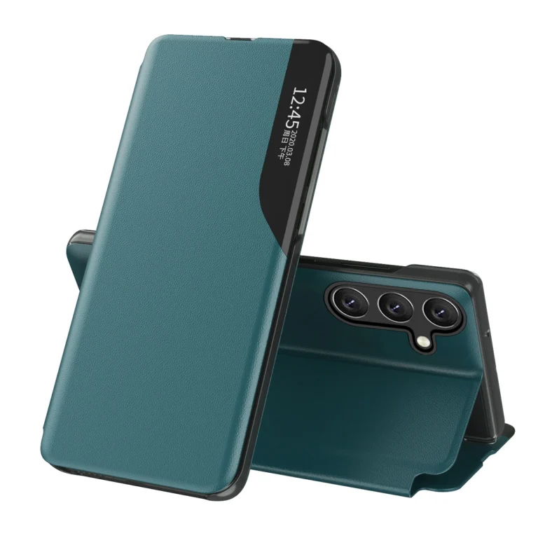 Eco Leather View Elegant With Flap And Stand Function Green Kryt Samsung Galaxy A26 5G