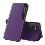 Eco Leather View Elegant With Flap And Stand Function Purple Kryt Samsung Galaxy A36 5G