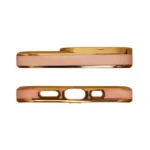Fashion Gold Frame Gel Cover Gold Kryt Samsung Galaxy A12