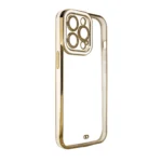 Fashion Gold Frame Gel Cover White Kryt Samsung Galaxy A12