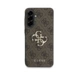 Guess PU 4G Metal Logo Brown Kryt Samsung Galaxy A56 5G
