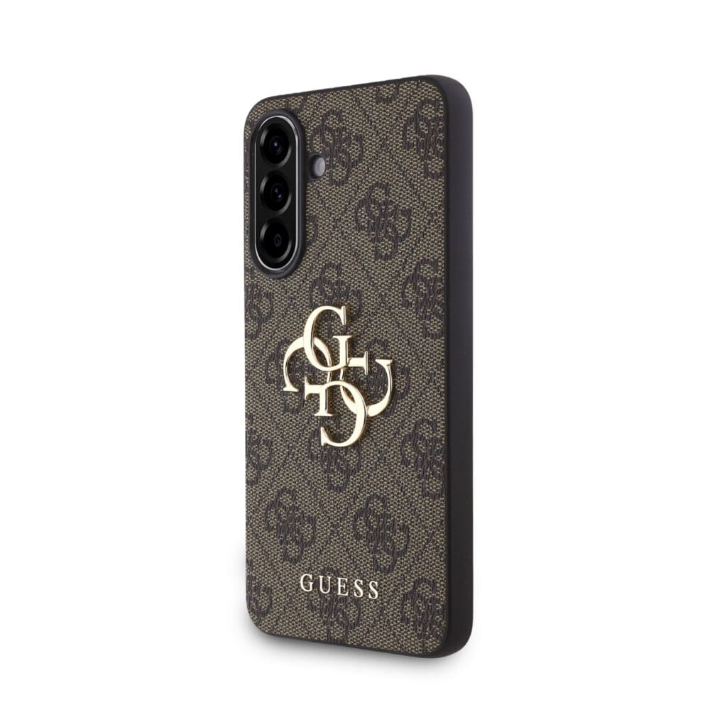Guess PU 4G Metal Logo Brown Kryt Samsung Galaxy A56 5G