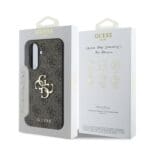 Guess PU 4G Metal Logo Brown Kryt Samsung Galaxy A56 5G