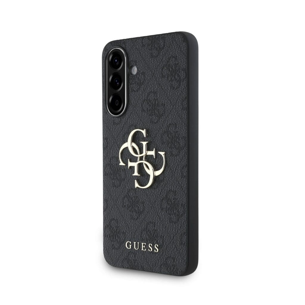 Guess PU 4G Metal Logo Grey Kryt Samsung Galaxy A56 5G