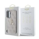 Guess PU 4G Metal Logo Pink Kryt Samsung Galaxy A36 5G