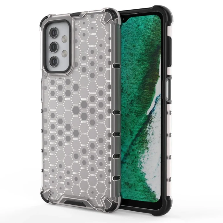 Honeycomb Armor Cover With TPU Bumper Transparent Kryt Samsung Galaxy A32 5G