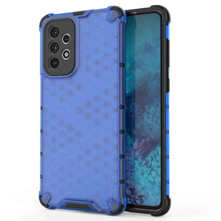 Honeycomb Armored Cover With A Gel Frame Blue Kryt Samsung Galaxy A73