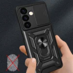 Hybrid Armor Camshield Armored With Camera Cover Black Kryt Samsung Galaxy S24 Plus