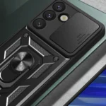 Hybrid Armor Camshield With Camera Cover And Metal Ring Black Kryt Samsung Galaxy S25