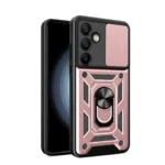 Hybrid Armor Camshield With Stand And Camera Cover Pink Kryt Samsung Galaxy A26 5G