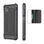 Hybrid Armor Tough Rugged Cover Silver Kryt Samsung Galaxy A22 4G