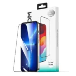 Joyroom Jr-Mlg0278 2.5D Hd Dustproof Tempered Glass With Black Frame iPhone 16 Plus/15 Plus