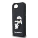 Karl Lagerfeld 3D Rubber Karl and Choupette Black Kryt iPhone 16e
