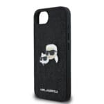 Karl Lagerfeld Fixed Glitter Metal K&CH Black Kryt iPhone 16e