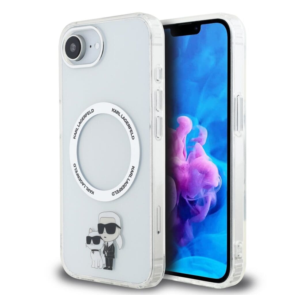 Karl Lagerfeld IML Karl and Choupette MagSafe Transparent Kryt iPhone 16e