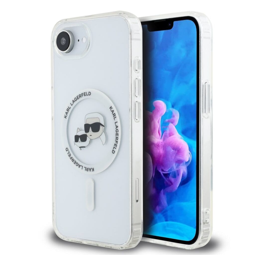 Karl Lagerfeld IML K&CH Heads Metal Frame MagSafe Transparent Kryt iPhone 16e