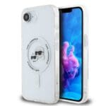 Karl Lagerfeld IML K&CH Heads Metal Frame MagSafe Transparent Kryt iPhone 16e