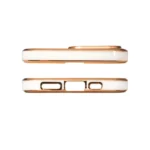 Lighting Color Gold Frame Gel Cover White Kryt Samsung Galaxy A12