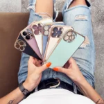 Lighting Color Gold Frame Gel Cover White Kryt Samsung Galaxy A12