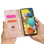 Magnet Card Pouch Wallet Card Holder Pink Kryt Samsung Galaxy A12
