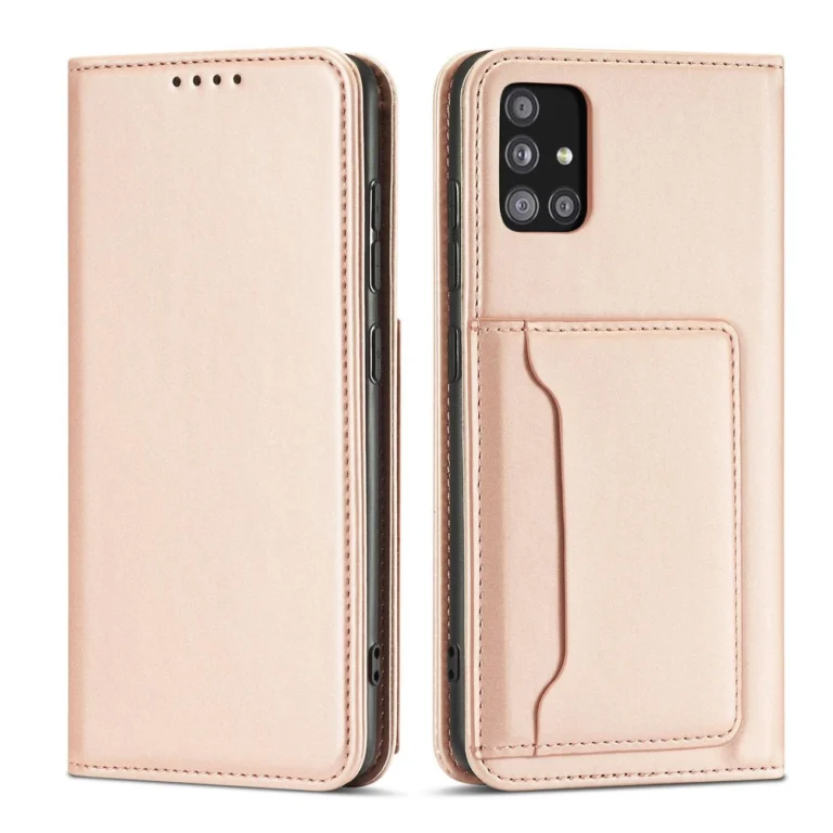 Magnet Card Pouch Wallet Card Holder Pink Kryt Samsung Galaxy A12