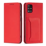 Magnet Card Pouch Wallet Card Holder Red Kryt Samsung Galaxy A13 5G