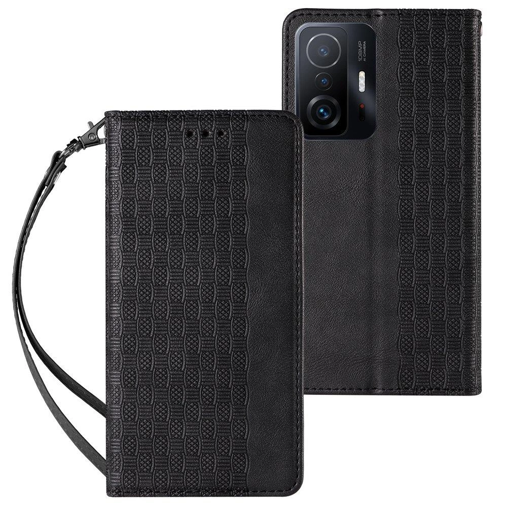 Magnet Strap Pouch Wallet + Mini Lanyard Pendant Black Kryt Samsung Galaxy A13 5G