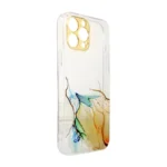 Marble Cover Gel Cover Orange Marble Kryt Samsung Galaxy A12