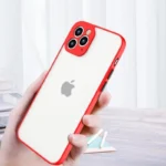 Milky Silicone Flexible Translucent Red Kryt Samsung Galaxy A72