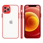 Milky Silicone Flexible Translucent Red Kryt Samsung Galaxy A72