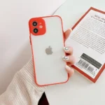 Milky Silicone Flexible Translucent Red Kryt Samsung Galaxy A72