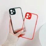 Milky Silicone Flexible Translucent Red Kryt Samsung Galaxy A72