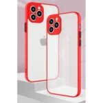 Milky Silicone Flexible Translucent Red Kryt Samsung Galaxy A72