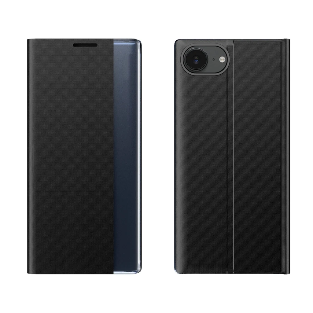 New Sleep Flip Cover With Stand Black Kryt iPhone 16e