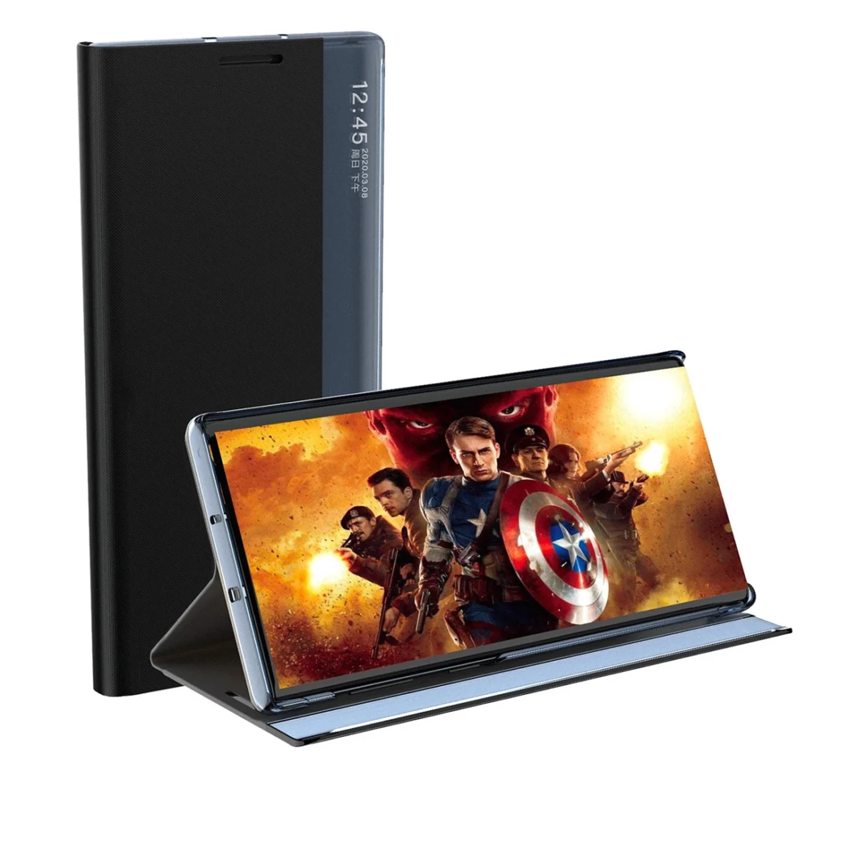 New Sleep View With Flap And Stand Black Kryt Samsung Galaxy A35 5G