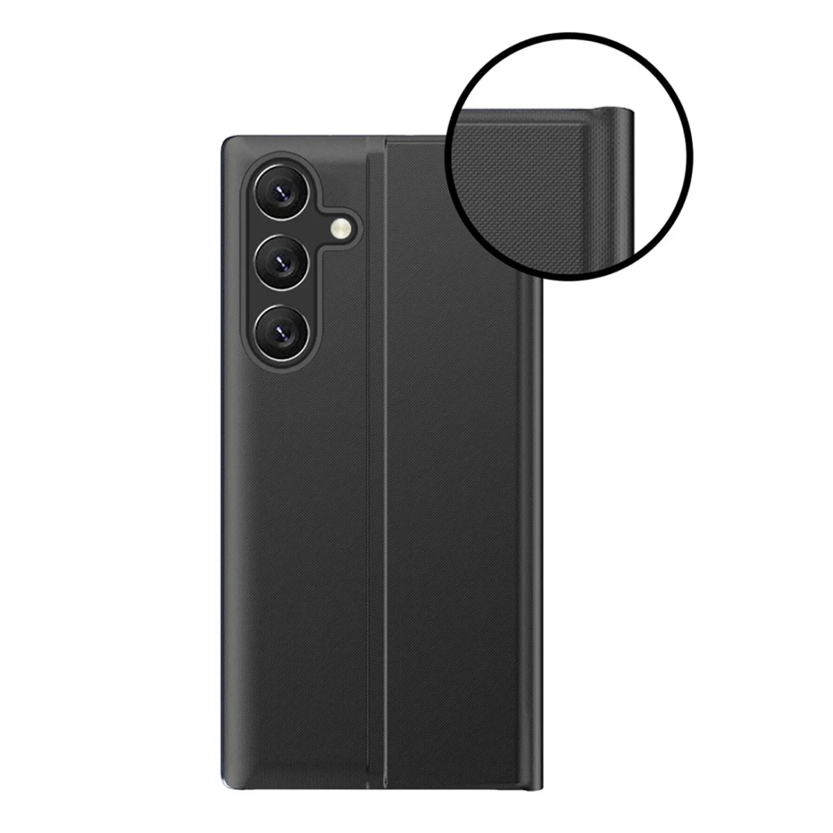 New Sleep View With Flap And Stand Black Kryt Samsung Galaxy A55 5G