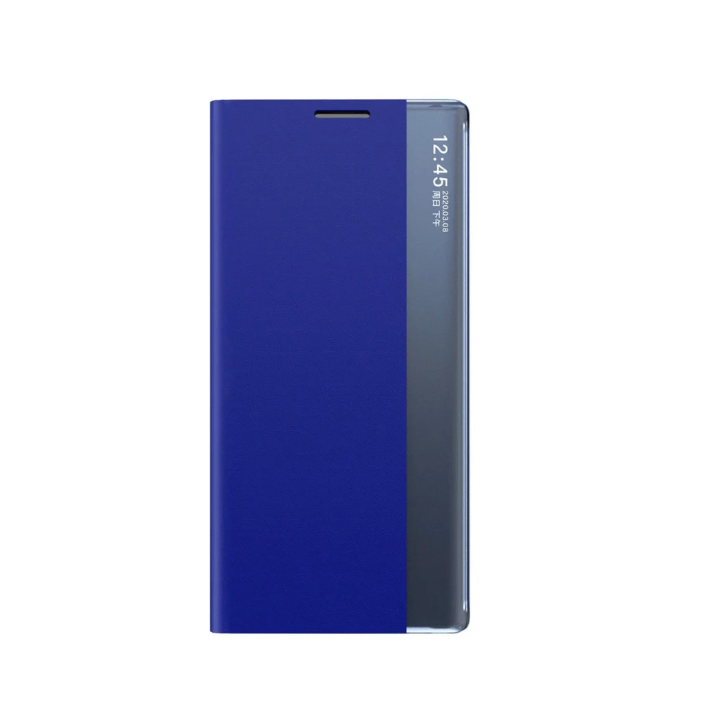 New Sleep View With Flap And Stand Blue Kryt Samsung Galaxy A55 5G